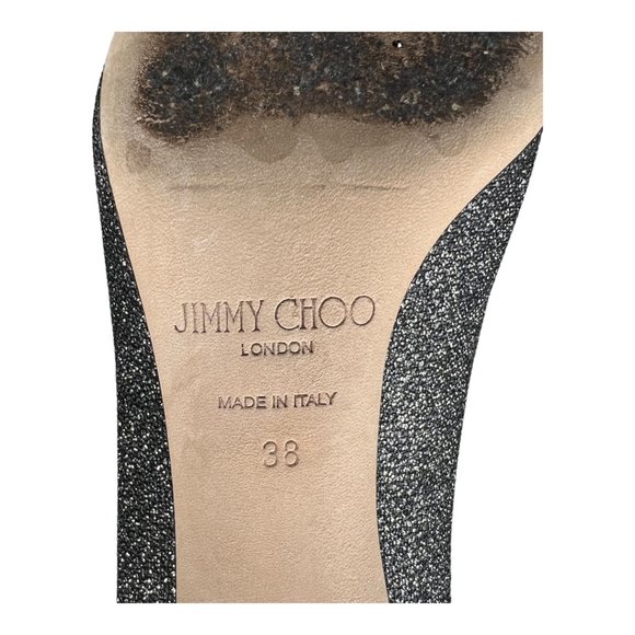 Jimmy Choo Romy Lame Glitter Pointed Toe Heel Pumps - Picture 9 of 10